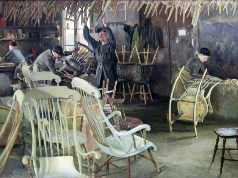 1864-Herman Norrman - Fabbrica di sedie a dondolo